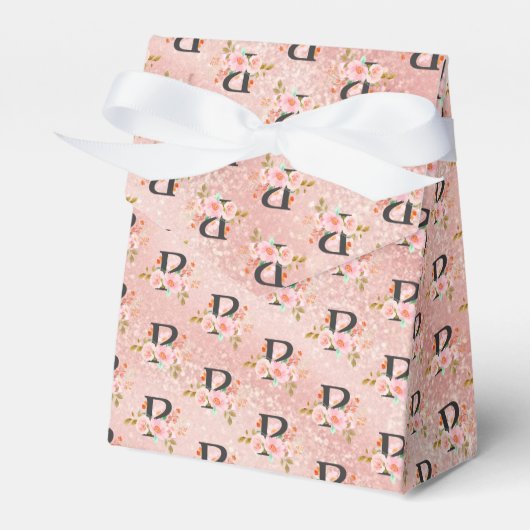 Letter P Bedankdoosjes (Voorkant Zijde)