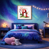 Letter P Bonsai Tree Fairy Poster Japanese Garden