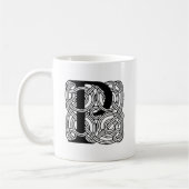 Letter P  Celtic Knot Monogram Koffiemok (Links)