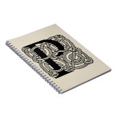 Letter P Celtic Knot Monogram Notitieboek (Rechterzijde)