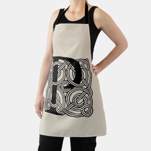 Letter P Celtic Knot Monogram Schort (Insitu)