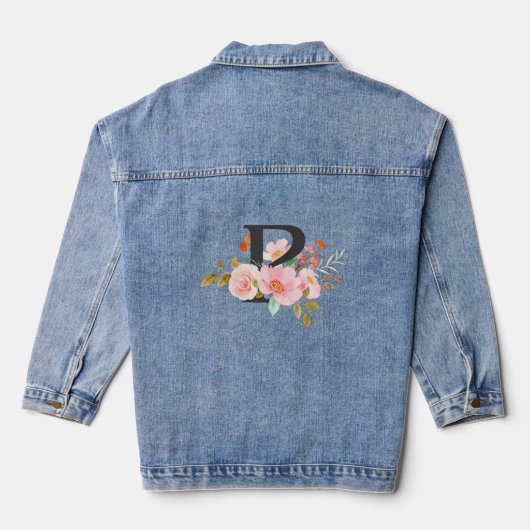 Letter P Denim Jacket (Achterkant)