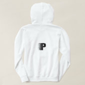 Letter P Desintegratie Effect Hoodie | Modern (Design achterkant)