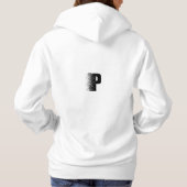 Letter P Desintegratie Effect Hoodie | Modern  (Achterkant)
