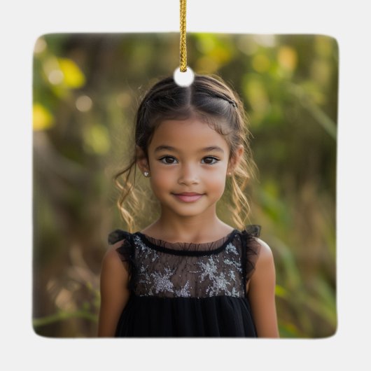 Letter P Elegant Monogram Kerst Ornament (Achterkant)