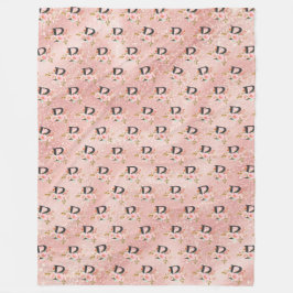 Letter P Fleece Deken
