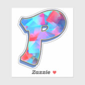 Letter P_ Graffiti alfabet letters Sticker (Vel)