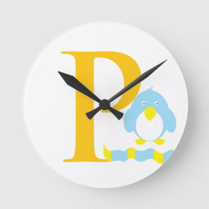 Letter P Initiaal klok