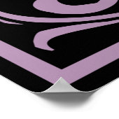 Letter P Medieval Monogram Initiaal Poster (Hoek)