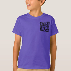 Letter P Middeleeuwse Monogram Art Nouveau T-shirt