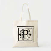Letter P Monogram Canvas tas (Voorkant)