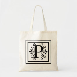 Letter P Monogram Canvas tas