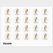 Letter P Monogram Cupcake Logo Zakelijke Stickers (Vel)