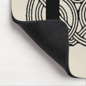 Letter P Monogram Vintage Keltische Knoopprint Muismat (Hoek)