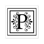 Letter P Monogram Zelfinktende Stempel (Design)