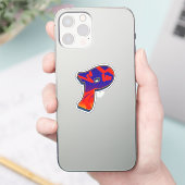 Letter P - Night Sky Sticker (Telefoon)