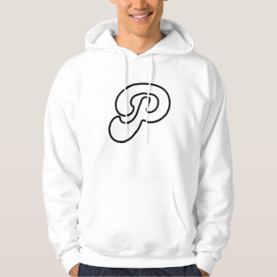 Letter P: Ontwerp voor persoonlijke identiteitssti Hoodie