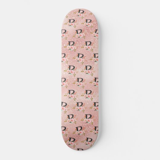 Letter P Persoonlijk Skateboard (Voorkant)