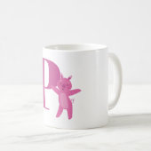 Letter P & Pig Koffiemok (Voorkant rechts)