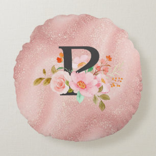Letter P Rond Kussen
