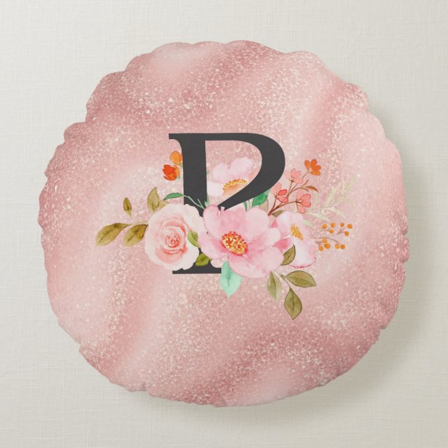 Letter P Rond Kussen (Voorkant)