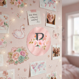 Letter P Ronde Sticker