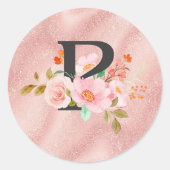 Letter P Ronde Sticker (Voorkant)