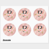 Letter P Ronde Sticker (Vel)
