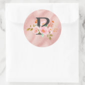Letter P Ronde Sticker (Tas)