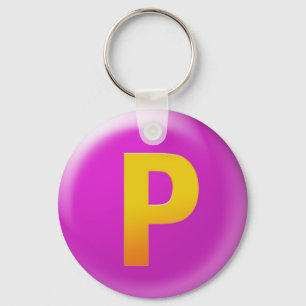 Letter P Sleutelhanger