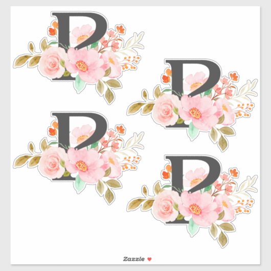 Letter P Sticker (Vel)