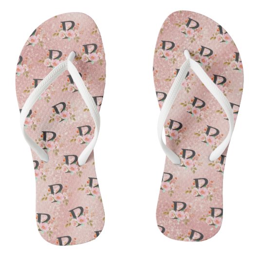 Letter P Teenslippers (Voetbed)