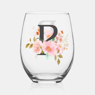 Letter P Wijnglas Zonder Voet