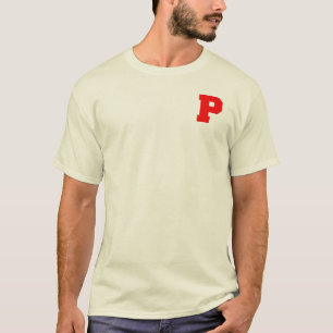 Letter Pride P Red.png T-shirt
