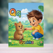 Letter Q Alphabet Poster – Q is for Quokka (Neutraal)
