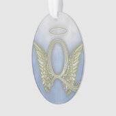 Letter Q Angel Monogram Ornament (voorkant)