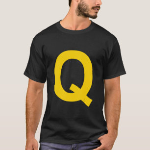 Letter Q Capital Alphabet T-shirt