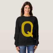 Letter Q Capital Alphabet Trui (Voorkant volledig)