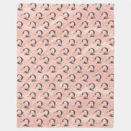 Letter Q Fleece Deken