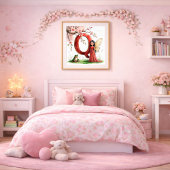 Letter Q Frog Fairy Poster - Chinese Alphabet Art