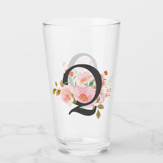 Letter Q Glas (Achterkant)