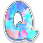 Letter Q_ Graffiti Alfabet Letters Sticker (Voorkant)