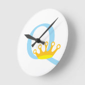 Letter Q Initiaal-klok Ronde Klok (Hoek)