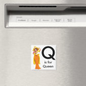 "Letter Q" is voor Queen Children's Magnet (Insitu (Vaatwasser))