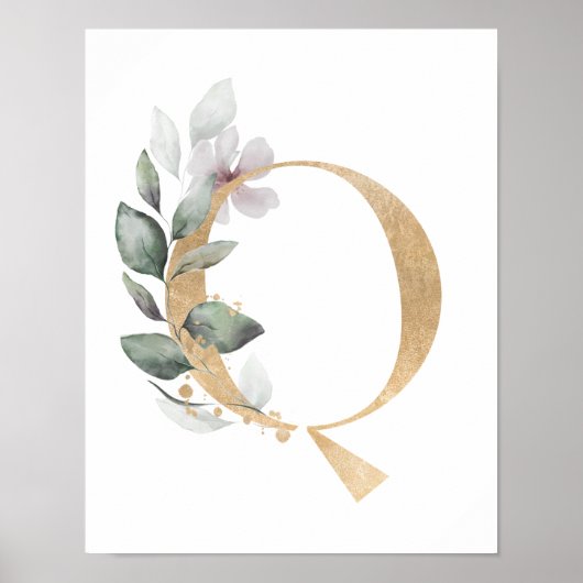 Letter Q Monogram Poster (Voorkant)
