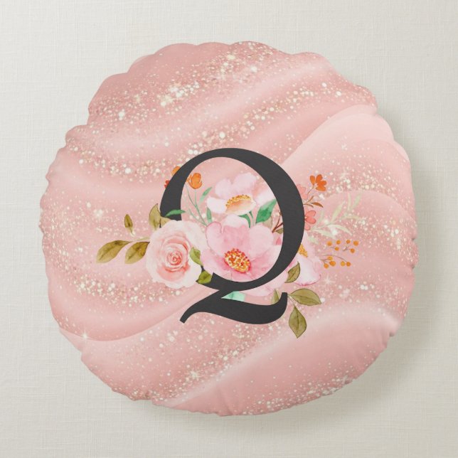 Letter Q Rond Kussen (Voorkant)