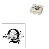 Letter Q Rubberstempel (Gestempeld)