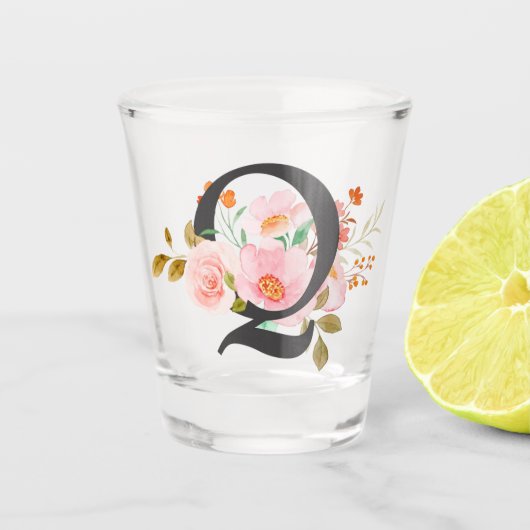 Letter Q Shot Glas (Voorkant)