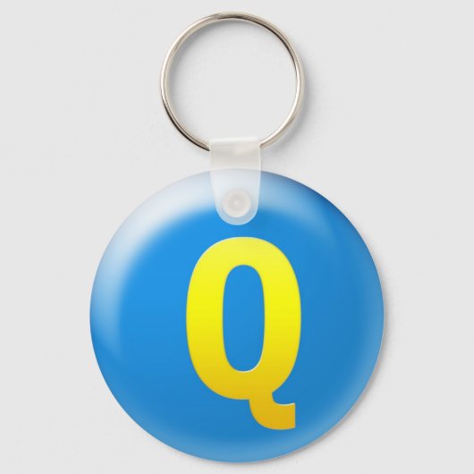 Letter Q Sleutelhanger (Voorkant)