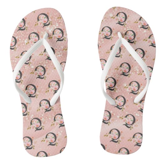 Letter Q Teenslippers (Voetbed)